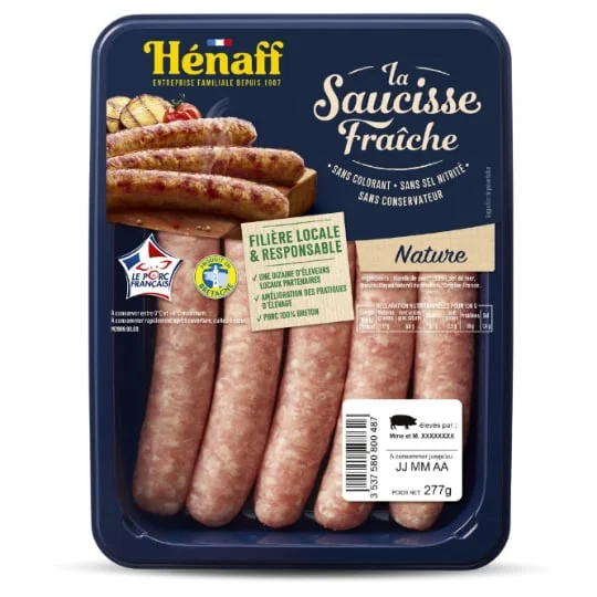 Saucisses natures