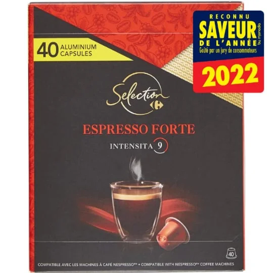 Café en capsule intensité 9