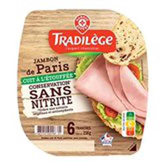Jambon de Paris Tradilège Sans nitrite 6 tranches
