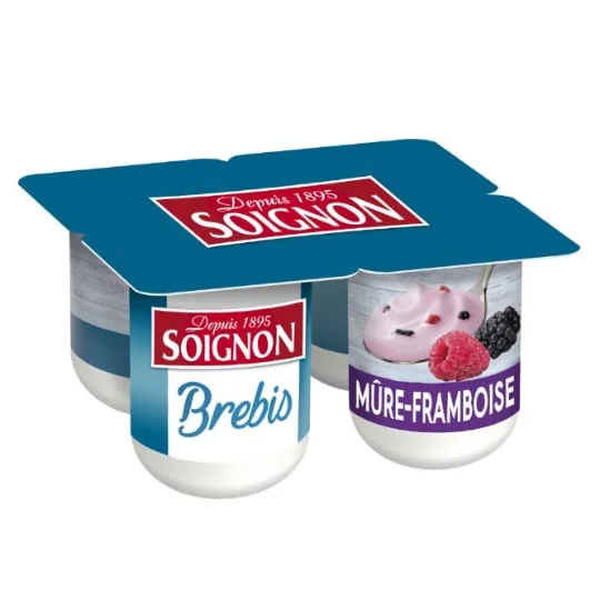 Yaourt brassé Mûre Framboise