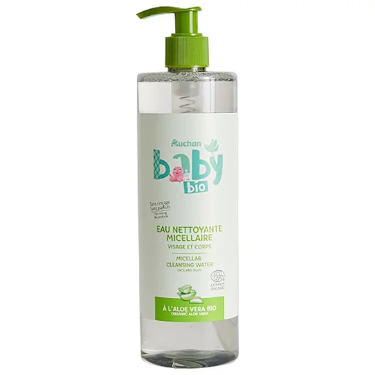 Eau nettoyante micellaire bio visage/corps pour bébé