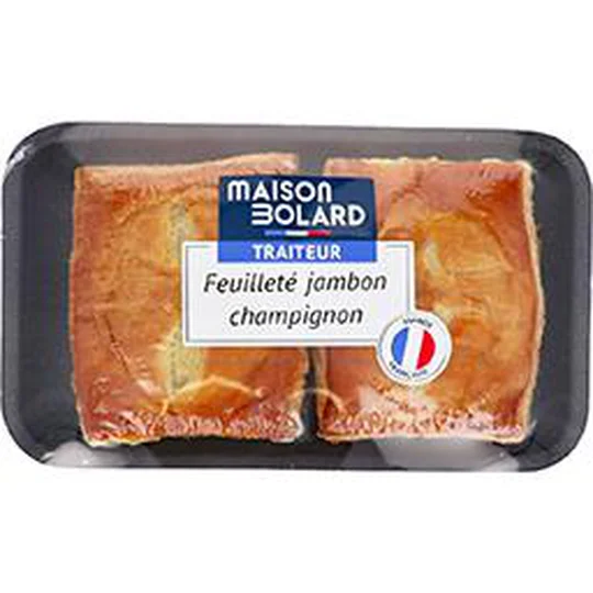 Feuilleté jambon champignons