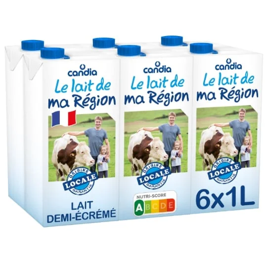 Lait Demi-Ecreme Le Lait de ma Region