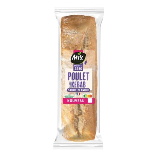 Sandwich poulet façon kebab sauce blanche