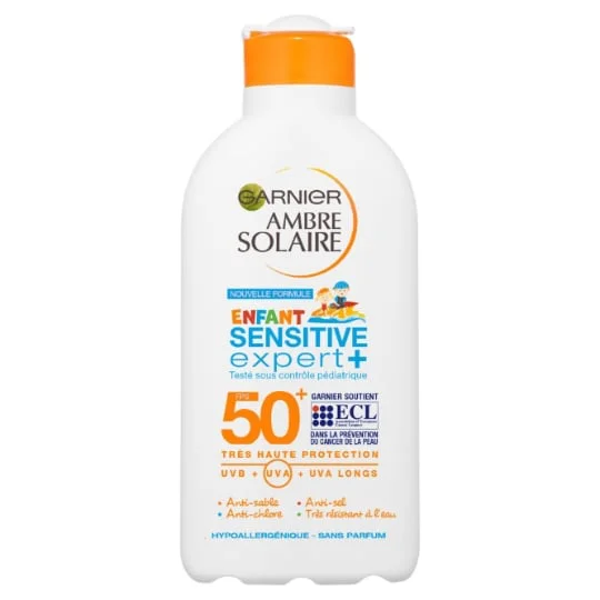 Lait solaire enfant sensitive expert + SPF50+ AMBRE SOLAIRE