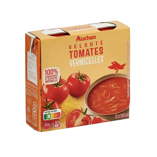 Soupe veloutée tomates vermicelles