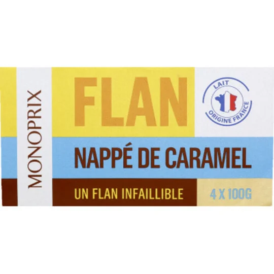 Flan nappé de caramel