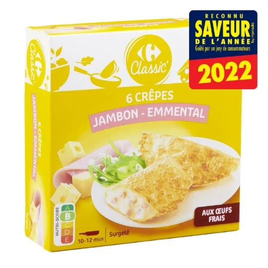 Crêpes jambon emmental