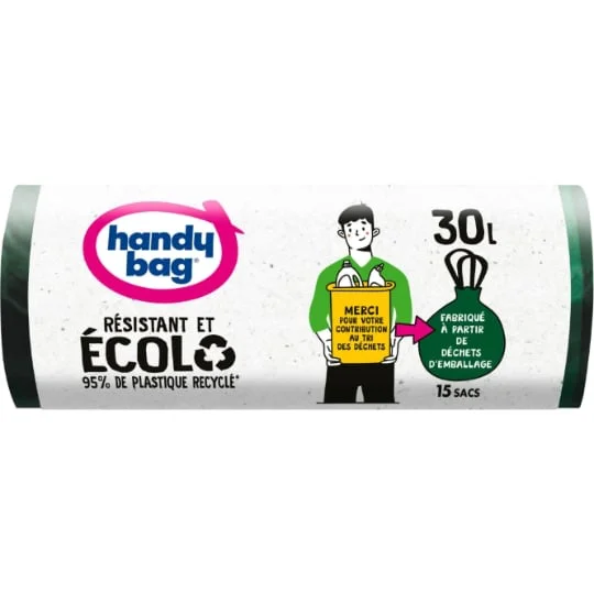 Sac poubelle Résistant et Ecolo - 30L