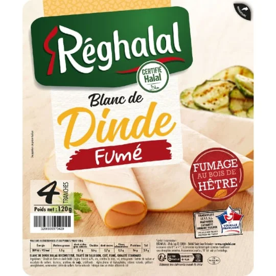 Blanc de dinde halal fumé