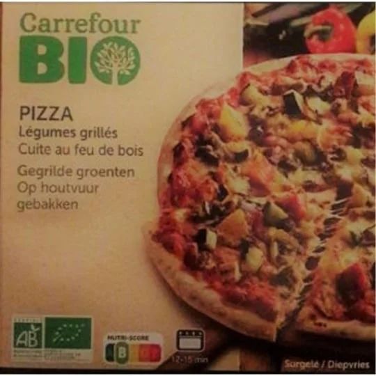 Pizza bio légumes grillés