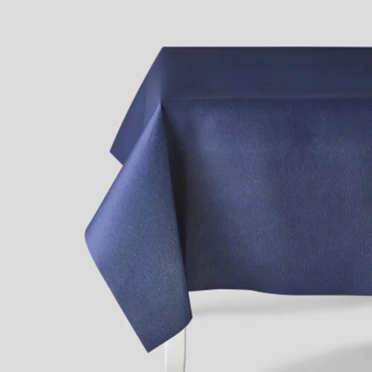 Françoise Paviot Nappe Unie Marine, 16X240Cm