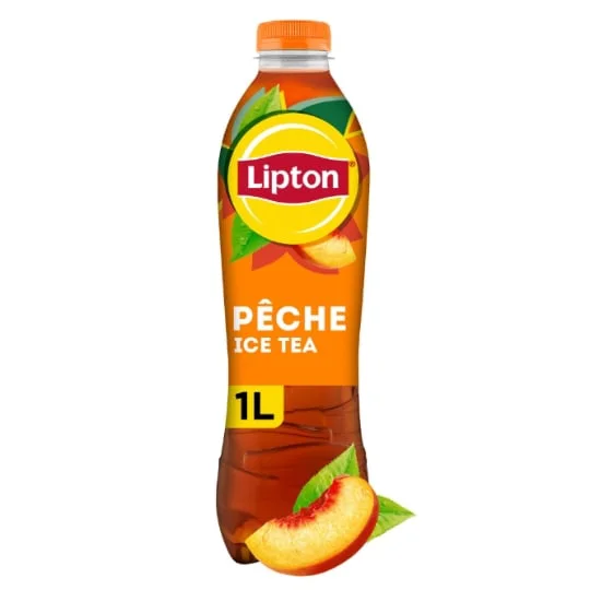 Boisson au thé glacé saveur pêche