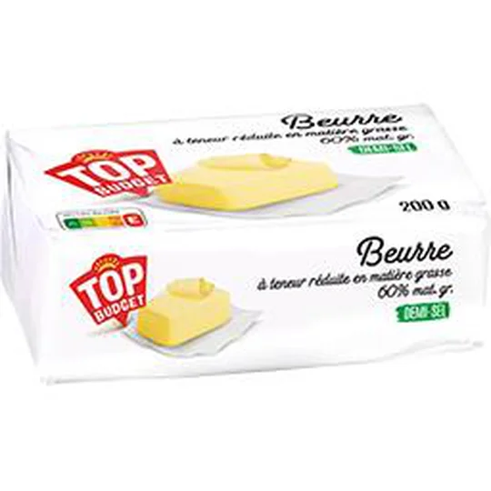 Beurre demi-sel 60% MG