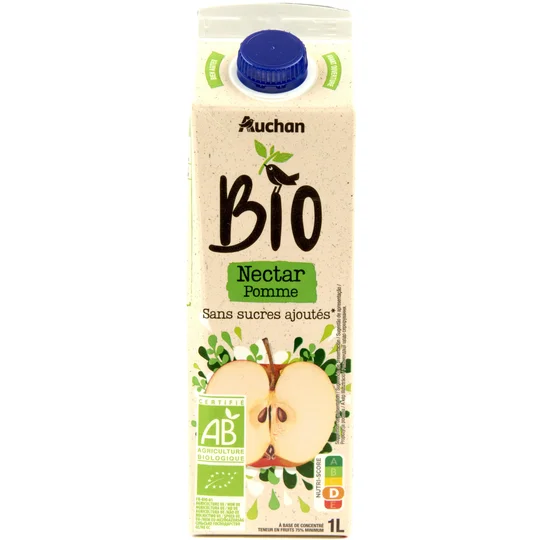 Nectar de pomme sans sucre ajouté brique