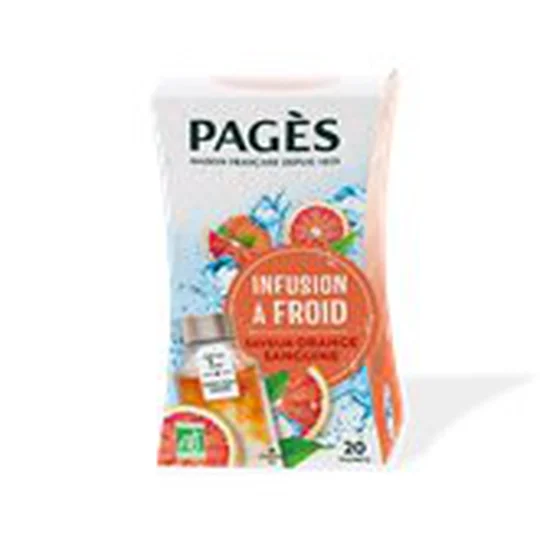Infusion glacée Bio Orange Sanguine 20 sachets