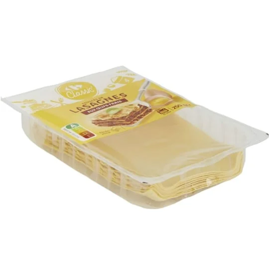 Pâtes fraîches feuilles de lasagnes