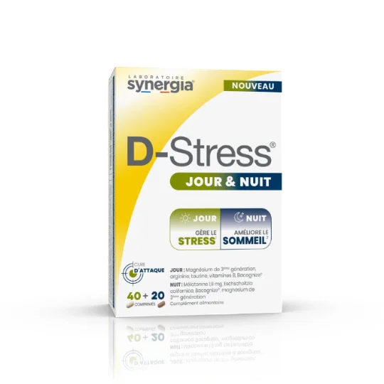 Complément Alimentaire Anti-Stress Jour et Nuit D-Stress
