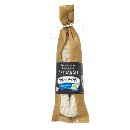 Saucisse seche courbe a l ancienne bleu blanc coeur vpf