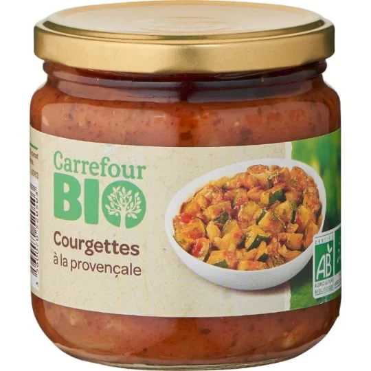 Légume cuisiné bio courgettes provençale