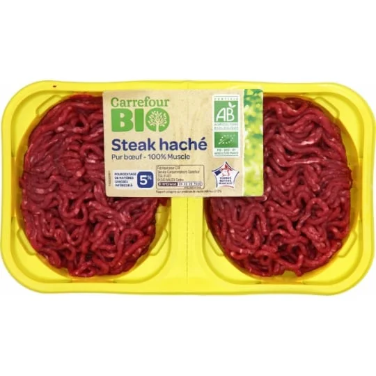 Steak haché pur boeuf 5% MG