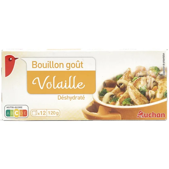Bouillon déshydraté en cube goût volaille