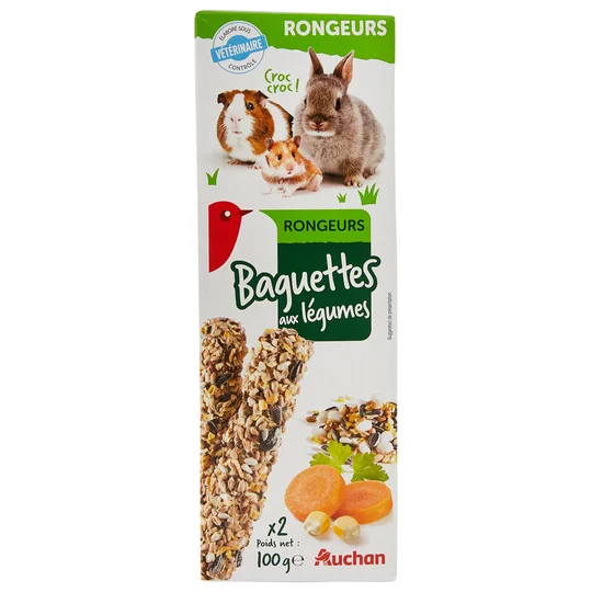 Baguettes aux légumes pour rongeurs