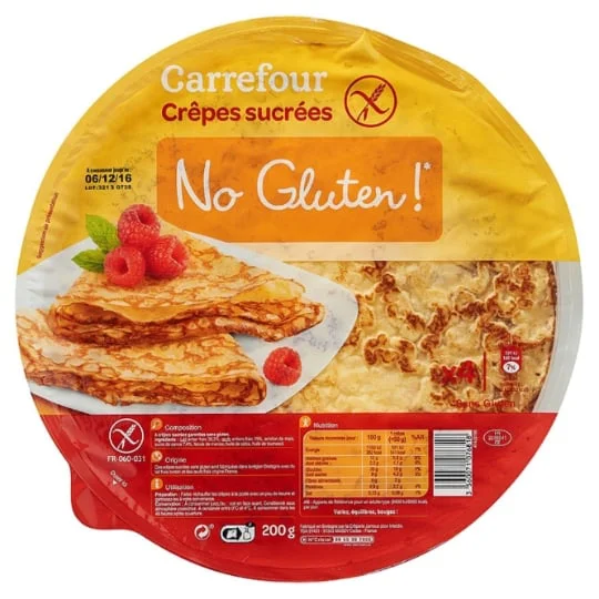 Crêpes sucrées sans gluten