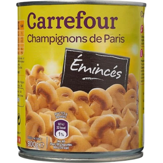 Champignons de Paris émincés