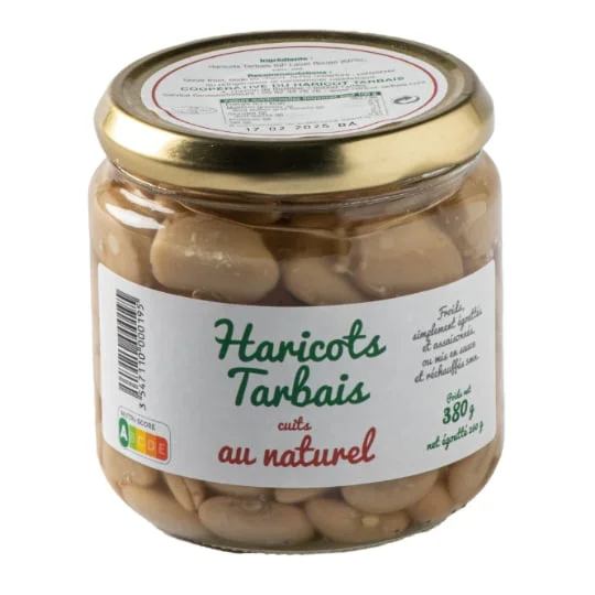 Haricots Tarbais cuits au naturel