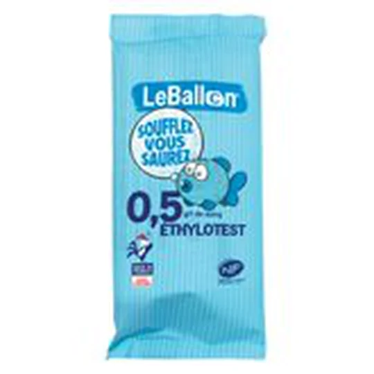 Ethylotest classique Contralco 0,5g/L sans chrome usage unique