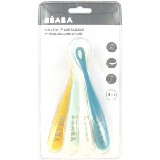 Cuillères en silicone 1er Âge