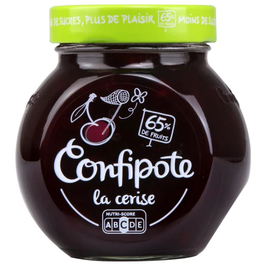 Confiture allégée en sucres cerise