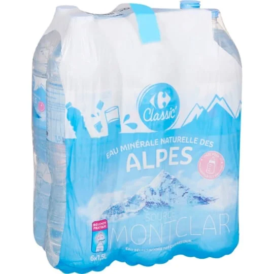 Eau minérale naturelle des Alpes