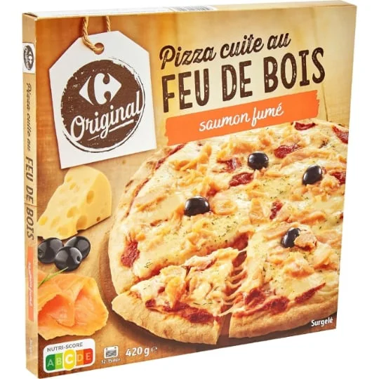 Pizza saumon fumé