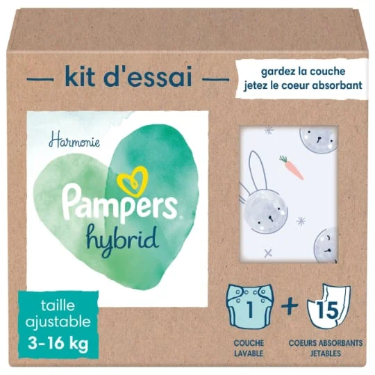 Couches Bébé Lavable Harmonie Hybrid Kit D'Essai Pour Bébés