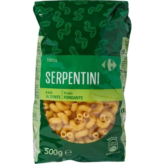 Pâtes serpentini