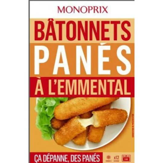 Bâtonnets panés à l'emmental