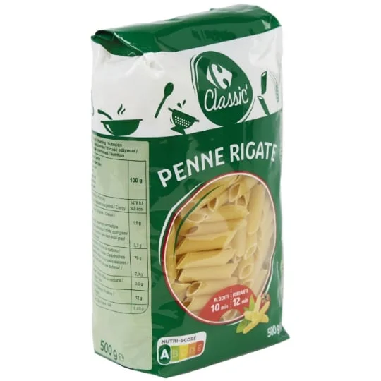 Pâtes Penne Rigate
