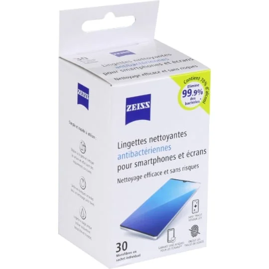 Lingettes optiques nettoyante antibactérienne