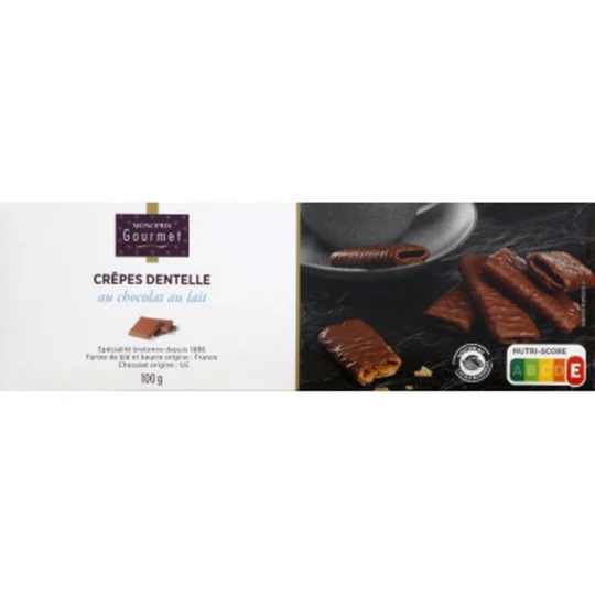 Crêpes dentelle au chocolat au lait