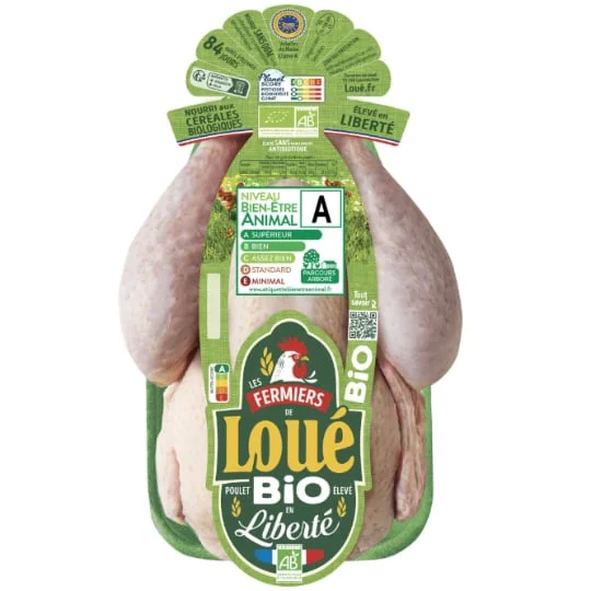 Poulet blanc fermier Bio
