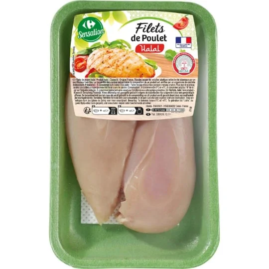 Filets de poulet halal