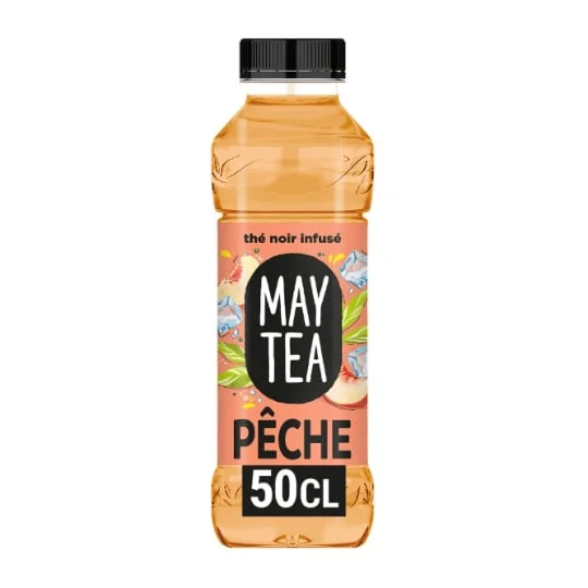 Boisson au thé noir pêche blanche