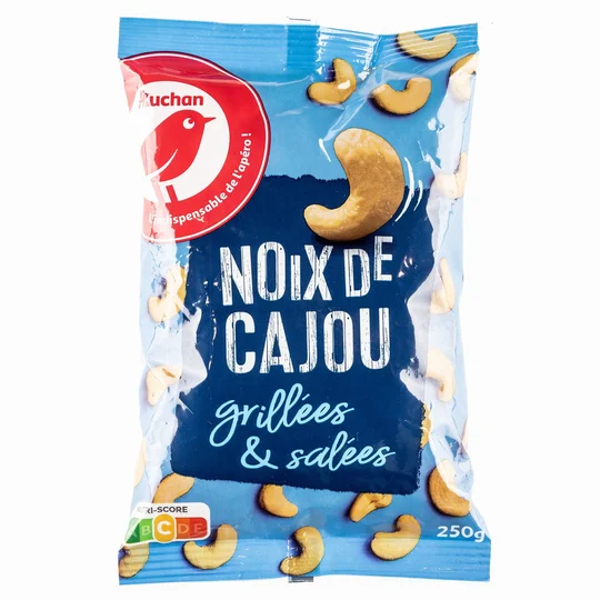 Noix de cajou grillées et salées