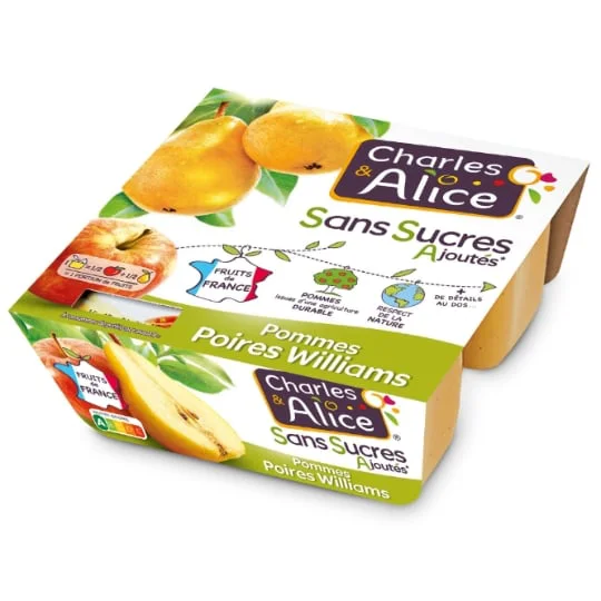 Compote pomme poire sans sucres ajoutés