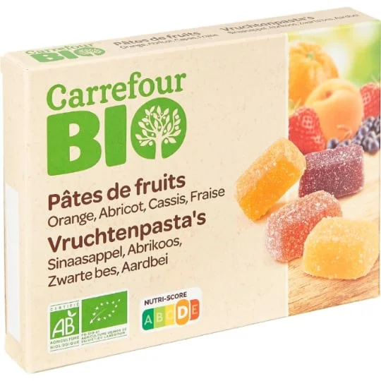 Pâtes de fruits assortiment Bio