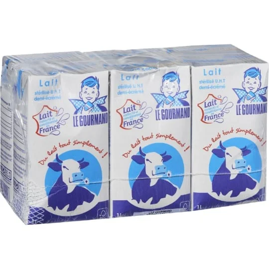 Lait Demi-Ecreme Stérilisé UHT