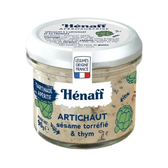 Tartinable artichaut sésame thym