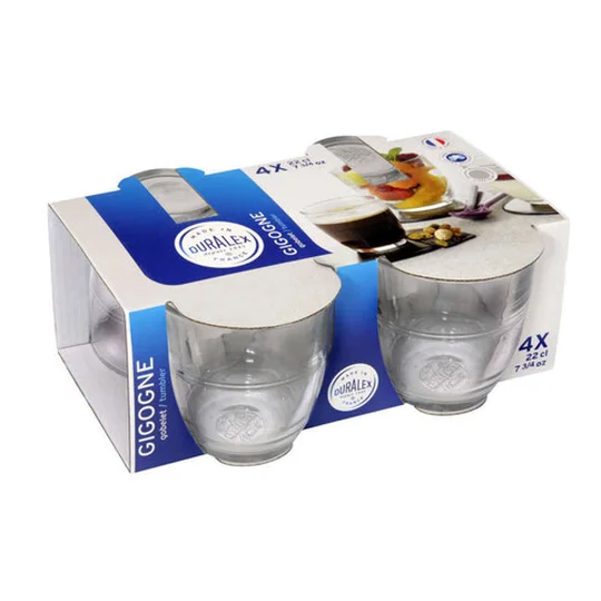 Gobelets Verre Gigogne 22cl x4